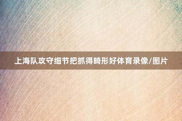 上海队攻守细节把抓得畸形好体育录像/图片