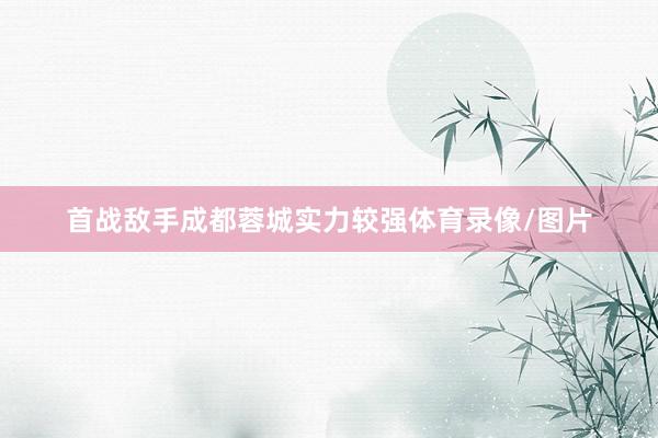 首战敌手成都蓉城实力较强体育录像/图片