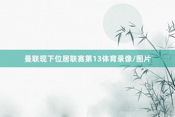曼联现下位居联赛第13体育录像/图片