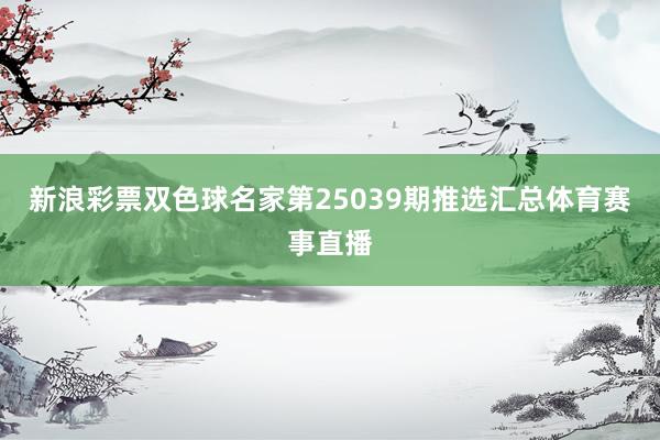 新浪彩票双色球名家第25039期推选汇总体育赛事直播