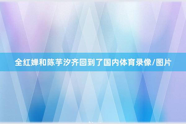 全红婵和陈芋汐齐回到了国内体育录像/图片