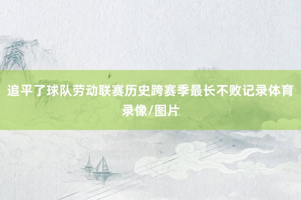 追平了球队劳动联赛历史跨赛季最长不败记录体育录像/图片