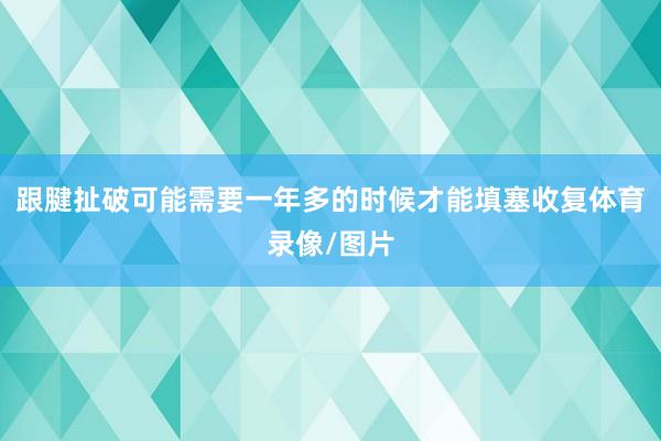 跟腱扯破可能需要一年多的时候才能填塞收复体育录像/图片