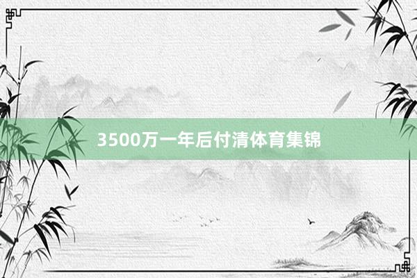 3500万一年后付清体育集锦