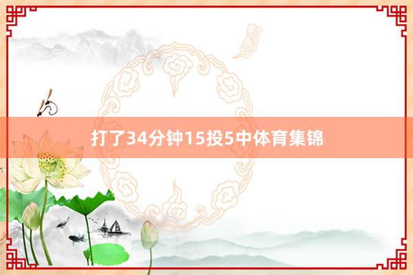 打了34分钟15投5中体育集锦