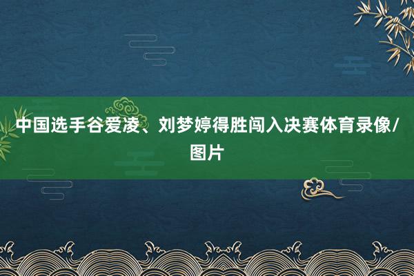 中国选手谷爱凌、刘梦婷得胜闯入决赛体育录像/图片