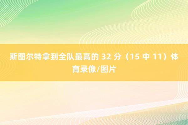 斯图尔特拿到全队最高的 32 分（15 中 11）体育录像/图片