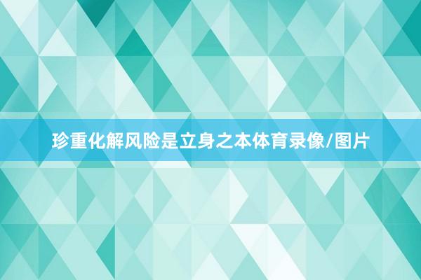 珍重化解风险是立身之本体育录像/图片