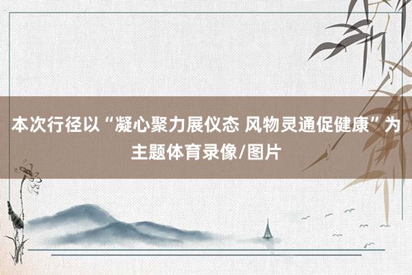 本次行径以“凝心聚力展仪态 风物灵通促健康”为主题体育录像/图片