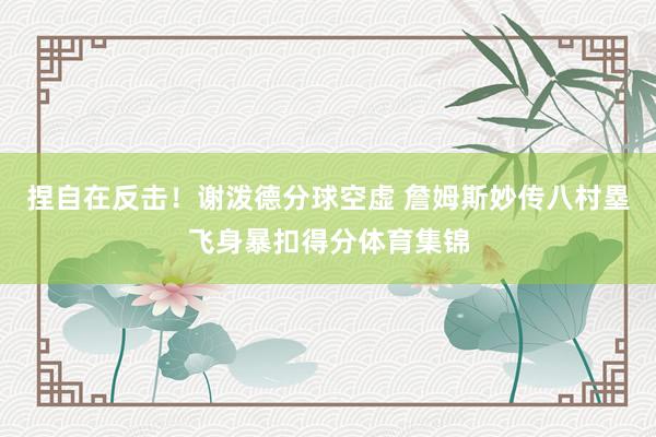 捏自在反击！谢泼德分球空虚 詹姆斯妙传八村塁飞身暴扣得分体育集锦