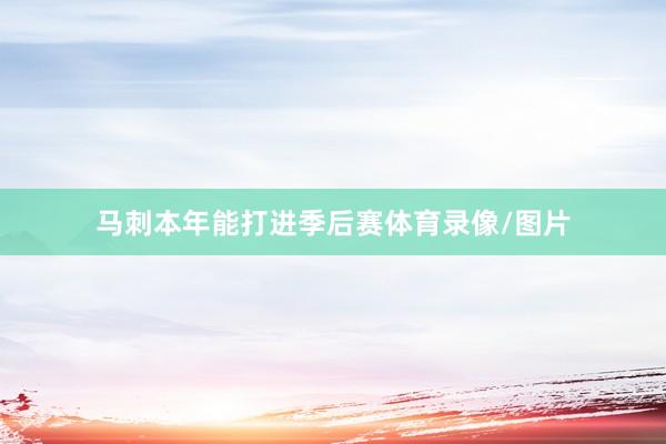 马刺本年能打进季后赛体育录像/图片