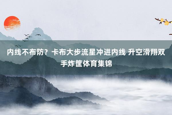 内线不布防？卡布大步流星冲进内线 升空滑翔双手炸筐体育集锦
