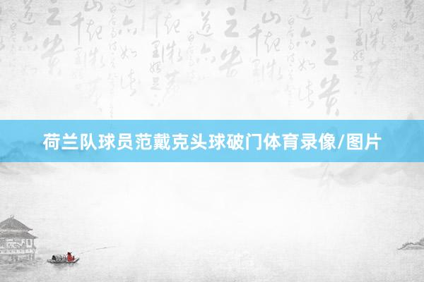 荷兰队球员范戴克头球破门体育录像/图片